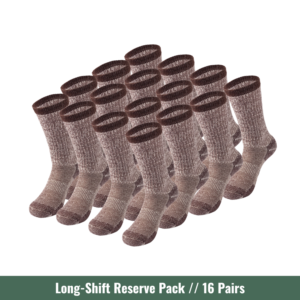 Long-Shift Reserve Pack | 16 Pairs